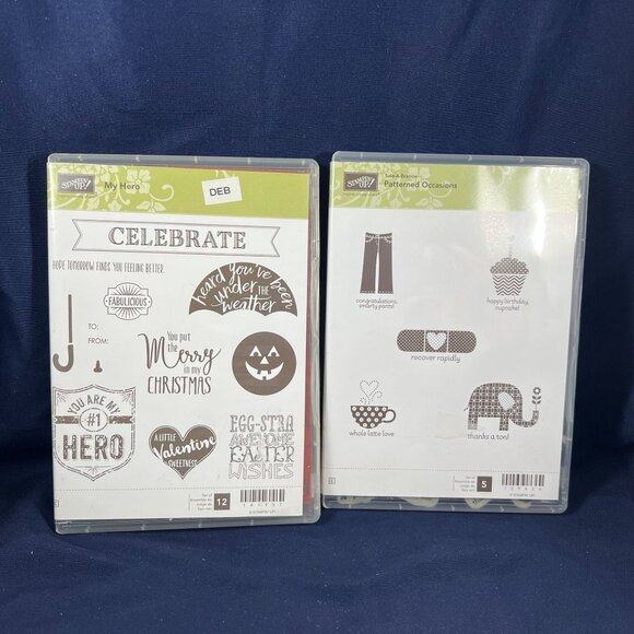 Stampin Up! Rubber Stamp Sets Lot Of 10 Sale-A-Bration Themes Crafting & Cardmak - Picture 4 of 13